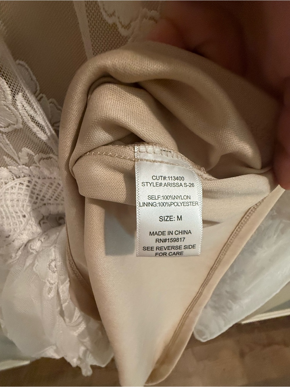 Altar'd State Cream Lace Maxi Skirt with Ivory Embroidery - Picture 3 of 4